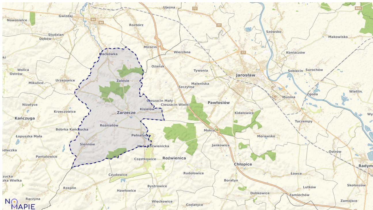 Mapa uzbrojenia terenu Zarzecza